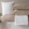 Waffle Stripe Duvet Cover with pillowcase(s) included