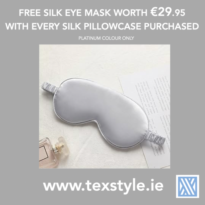 SILK PILLOWCASE WITH FREE EYE-MASK - Image 2