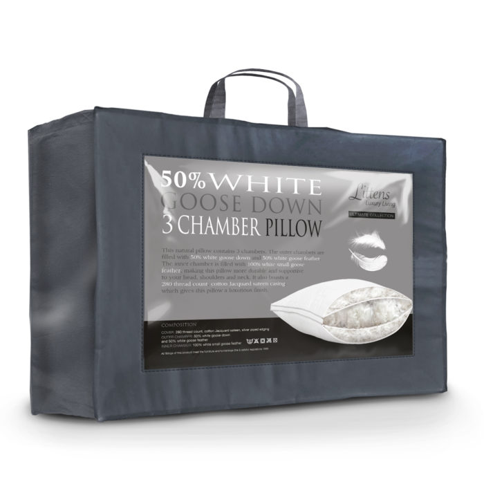 3 Chambered Pillow with 50% Goose Down