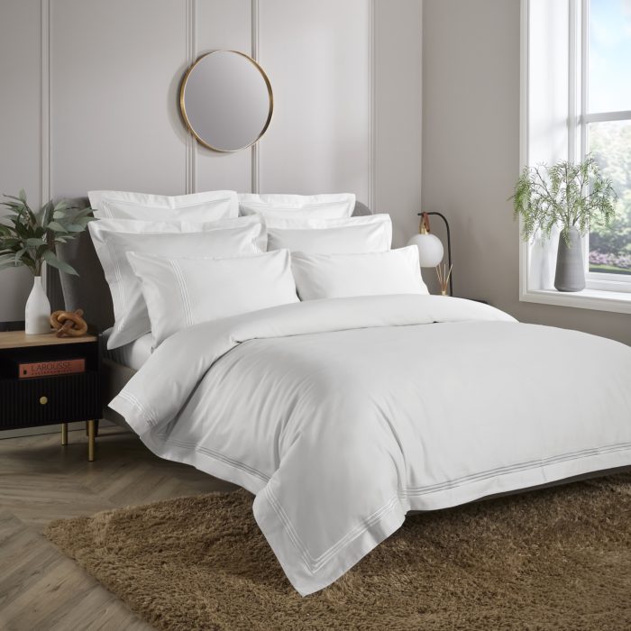 800tc : 3 Row Cord Luxury Duvet Cover - Image 4