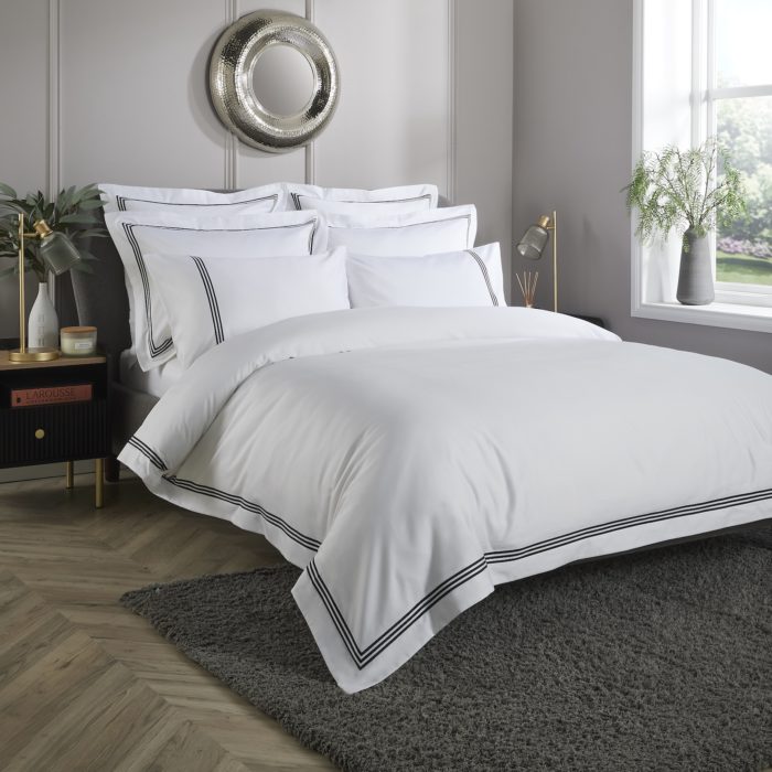800tc : 3 Row Cord Luxury Duvet Cover - Image 2