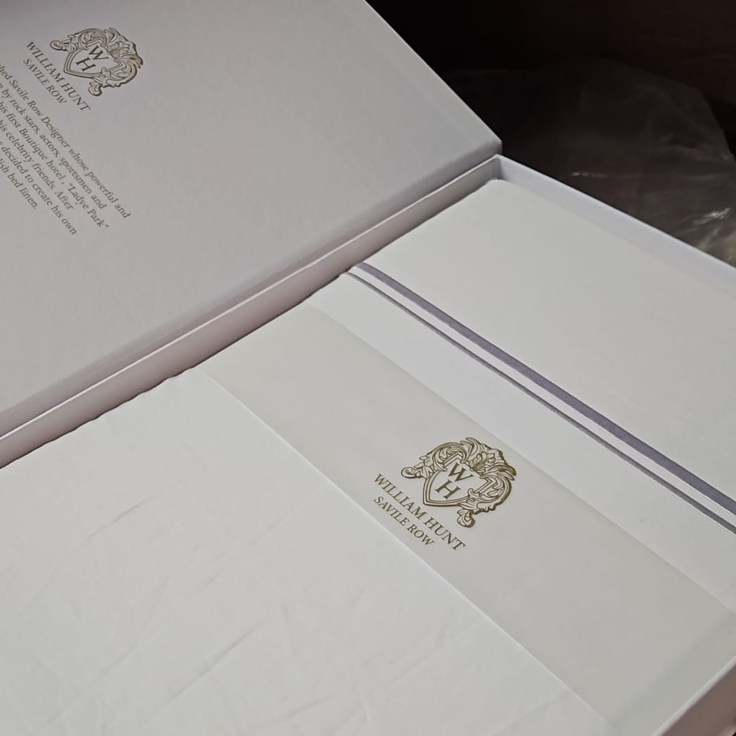 "William Hunt" 800tc 2 row cord duvet cover