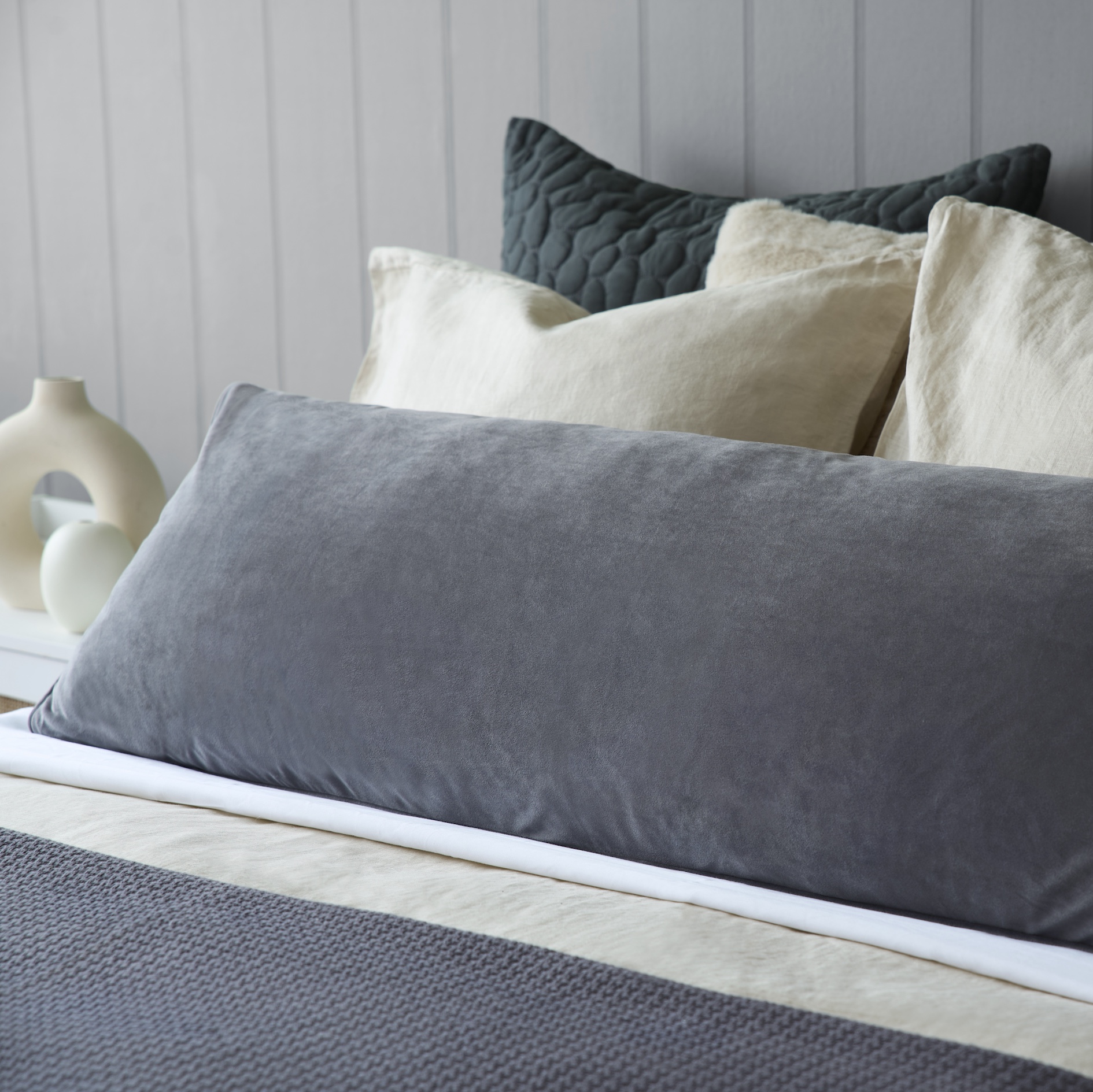 Velvet Bolster Cushion - Image 2