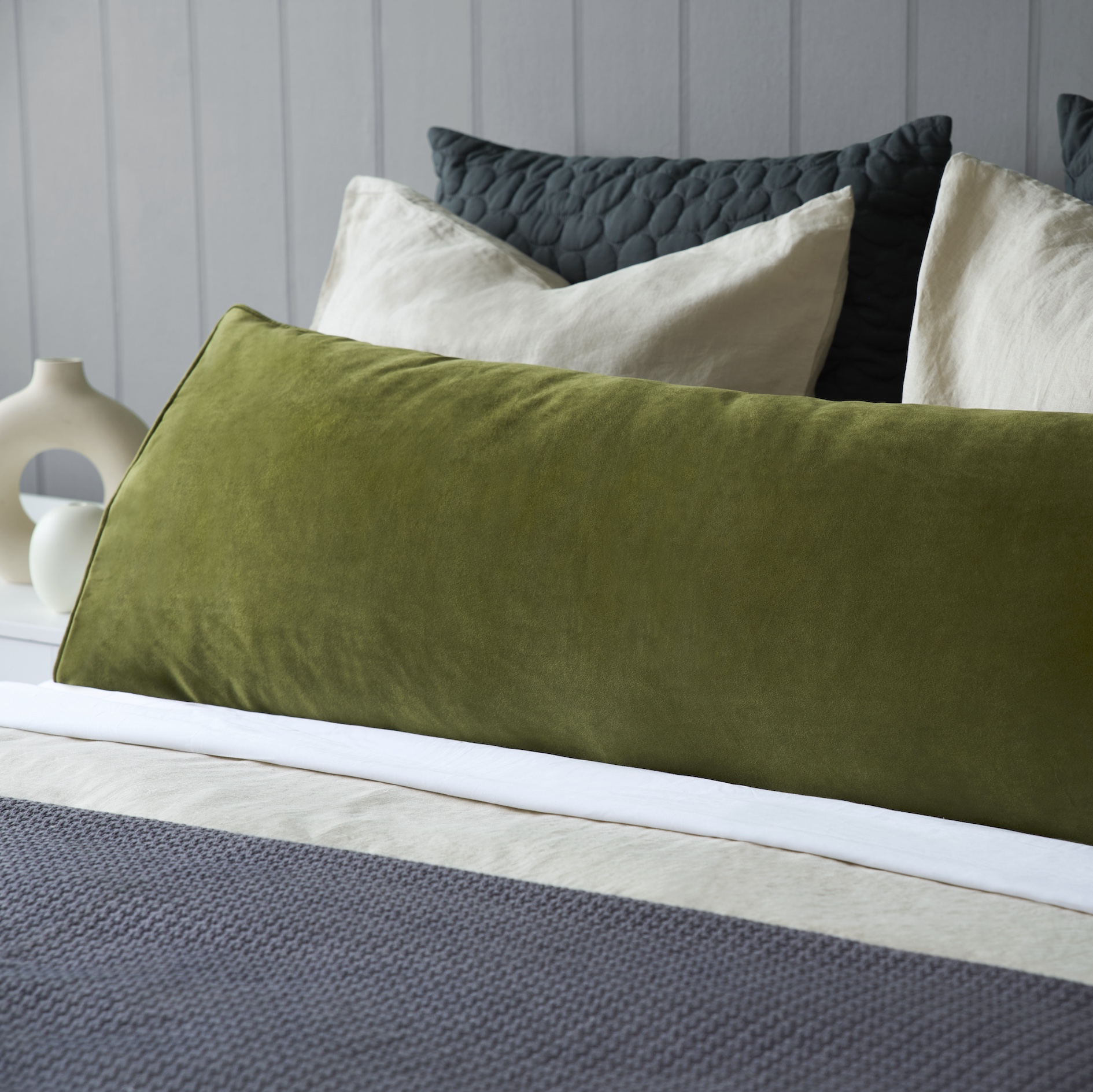 Velvet Bolster Cushion - Image 4